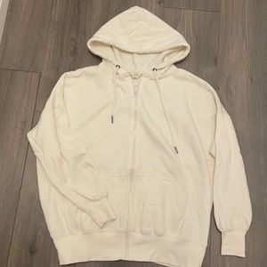 Boyfriend fit zip up hoodie